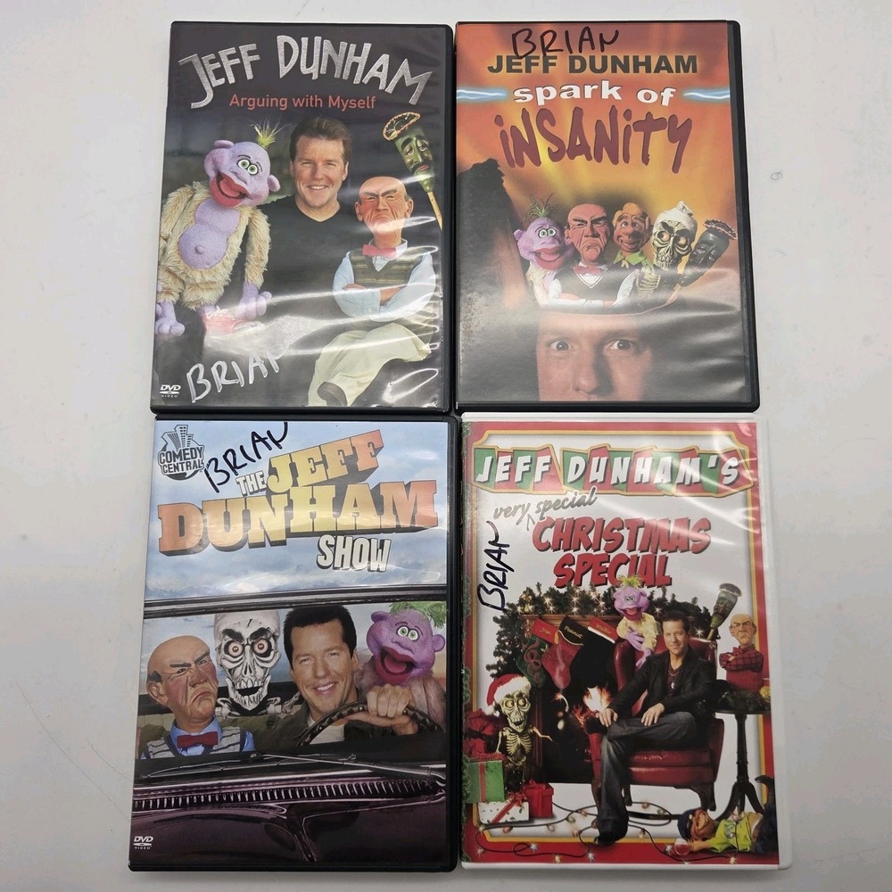 x4 Jeff Dunham Show Dvd's Christmas Special Spark Of Insanity Arguing W/ Myself